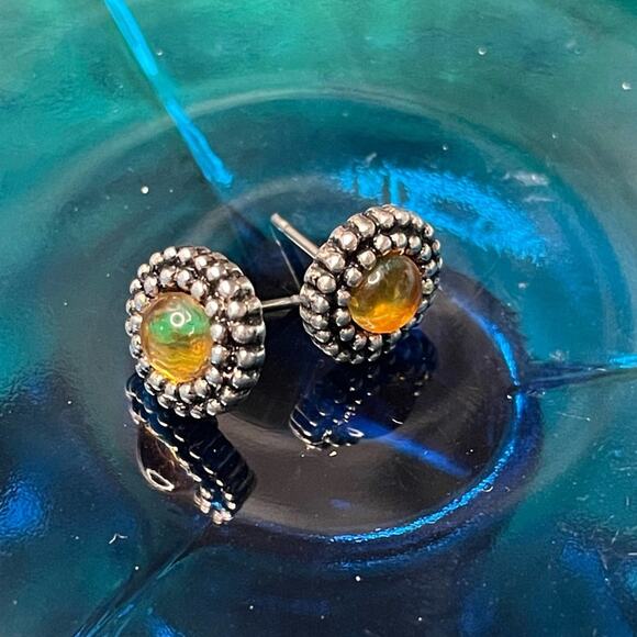 Napier Jewelry Amber Stone in a‎ BEAUTIFUL Setting - Picture 1 of 4